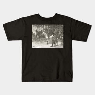 Meeting of Lee and Grant, Appomattox, April 9, 1865. The surrender of general Robert E. Lee Kids T-Shirt